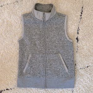 Crewcuts Gray Heathered Fleece Vest, size 4-5